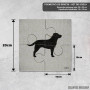 Podmetač Silueta crnog labradora