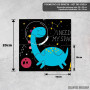 Podmetač Slatki dinosaur u svemiru Podmetač Slatki dinosaur u svemiru