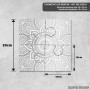 Podmetač Srebrni mandala obrazac Podmetač Srebrni mandala obrazac