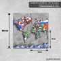 Podmetač Svetska mapa sa zastavama