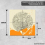 Podmetač Toronto mapa i mesec Podmetač Toronto mapa i mesec