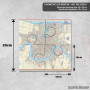 Podmetač Vintage mapa Nju Orleansa Podmetač Vintage mapa Nju Orleansa