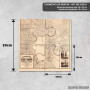 Podmetač Vintage mapa jezera Tahoe iz 1874. godine Podmetač Vintage mapa jezera Tahoe iz 1874. godine
