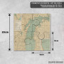 Podmetač Vintage mapa svetionika na jezeru Mičigen iz 1898. godine Podmetač Vintage mapa svetionika na jezeru Mičigen iz 1898. godine