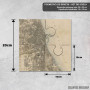 Podmetač Vintage mapa Čikaga iz 1899. Podmetač Vintage mapa Čikaga iz 1899.
