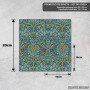 Podmetač William Morris – vintage crni trn u svetlom indigu Podmetač William Morris – vintage crni trn u svetlom indigu