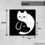 Podmetač Yin i Yang Mačka i Pas Podmetač Yin i Yang Mačka i Pas