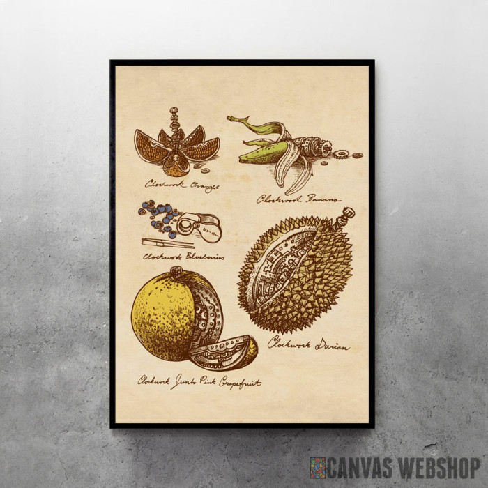 Clockwork Fruit - uramljen poster