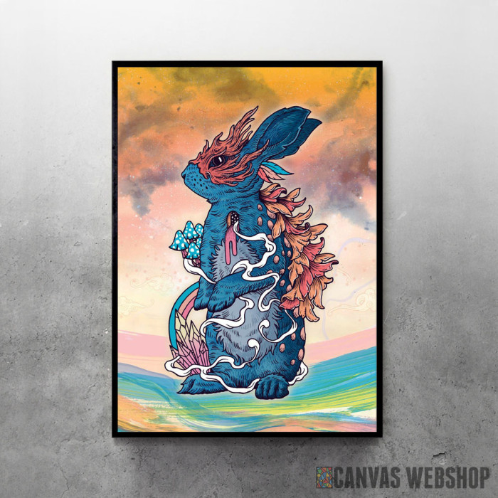 Lucky Rabbit - uramljen poster