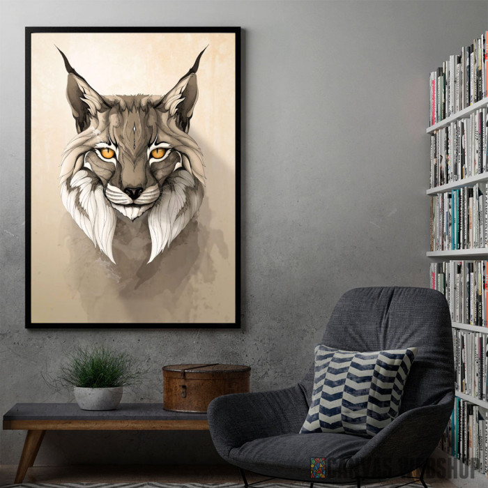 Lynx - uramljen poster