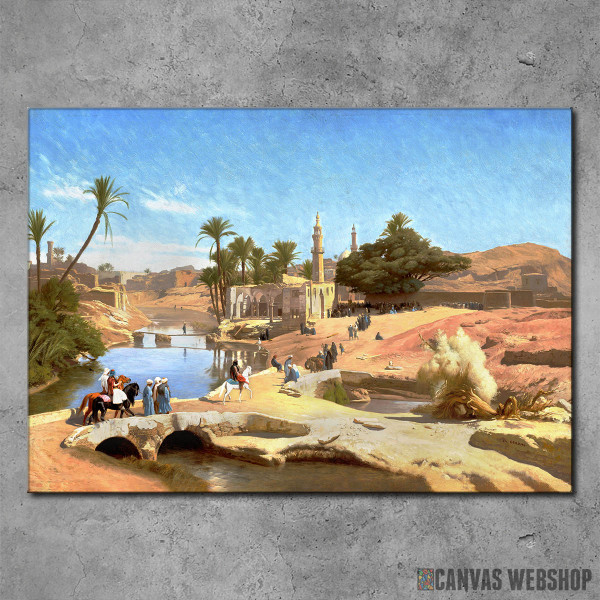 Pogled na Medinet el-Fayoum, Žan-Leon Žerom