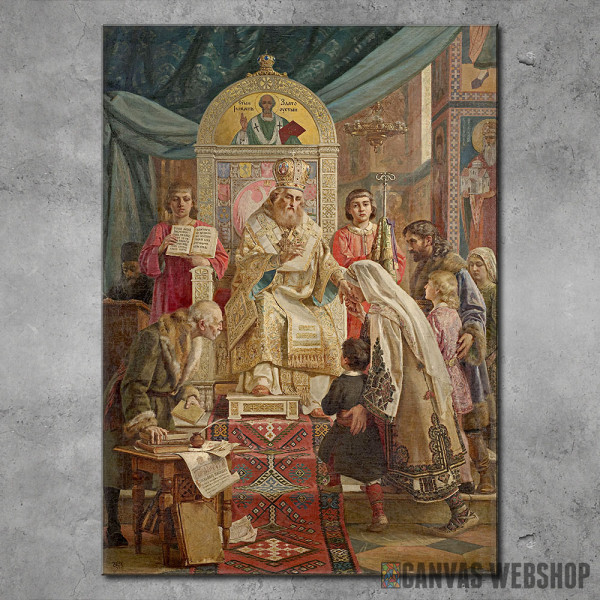 Sveti Sava blagosilja Srpčad, Uroš Predić