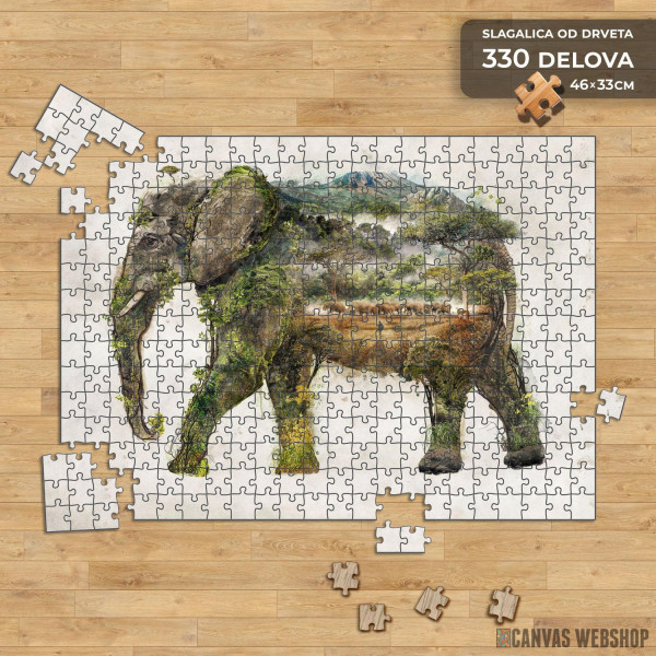 Slagalica Afrički slon Slagalica Afrički slon