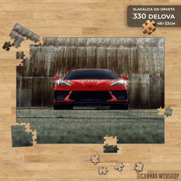 Slagalica Corvette C8 front