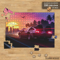 Slagalica Delorean sunset