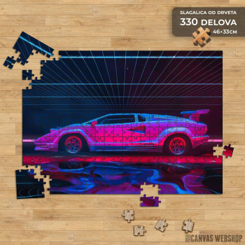 Slagalica Lambo retro Slagalica Lambo retro