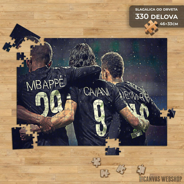 Slagalica Mbappe, Cavani, Neymar