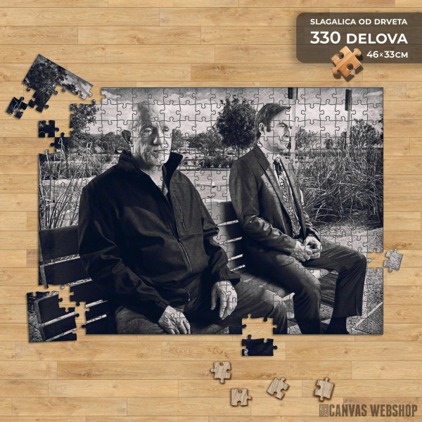 Slagalica Mike i Saul na klupi Slagalica Mike i Saul na klupi