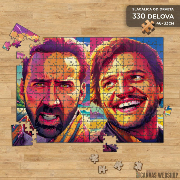 Slagalica Nicolas Cage Pedro Pascal