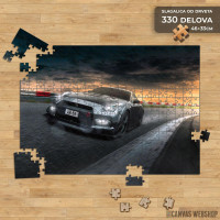 Slagalica Nissan GTR na stazi