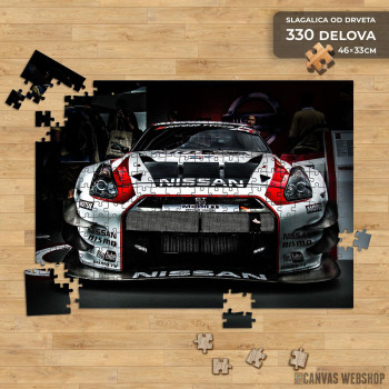 Slagalica Nissan GTR pogled Slagalica Nissan GTR pogled