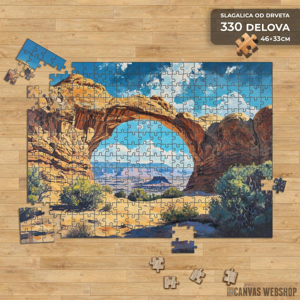 Slagalica Prirodna formacija u dolini