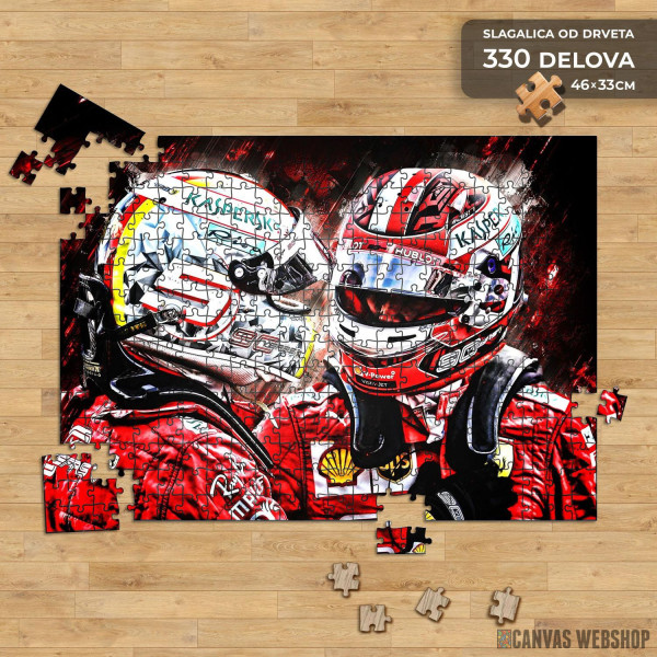 Slagalica Sebastian Vettel Charles Leclerc Slagalica Sebastian Vettel Charles Leclerc