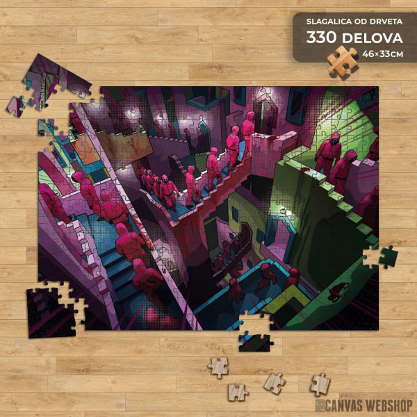 Slagalica Squid Game crtež Slagalica Squid Game crtež