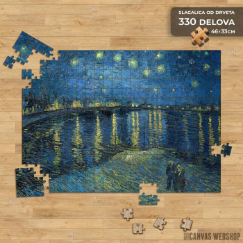 Slagalica Van Gogh Zvezdana noć iznad Rone