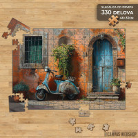 Slagalica Vespa ispred vrata Slagalica Vespa ispred vrata