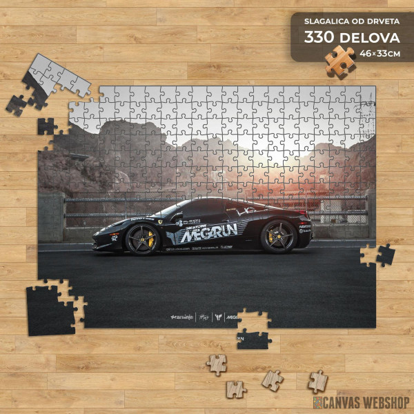 Slagalica Zalazak sunca - race car