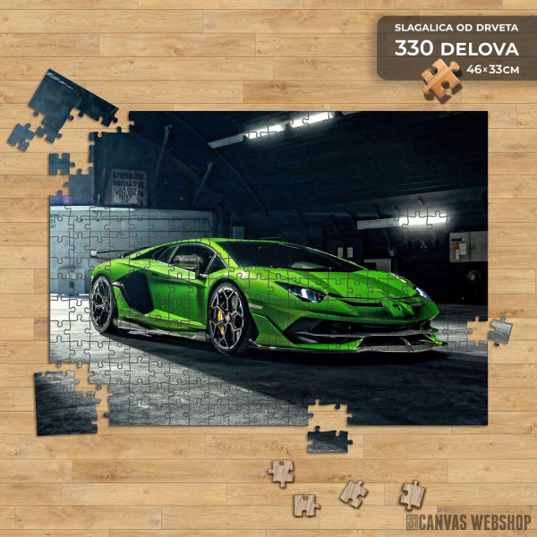 Slagalica zeleni Aventador