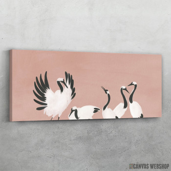 Slika Crane dance mauve pink