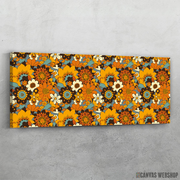 Slika Cvece kontura retro