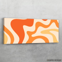 Slika Kontura apstrakcija mandarina pomorandza