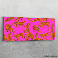 Slika Leopard sa crvenim usnama