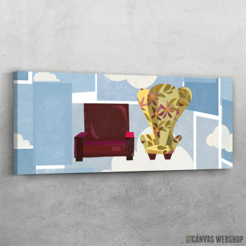 Slika Lup ellie a carl reading chairsr by meghann orhara