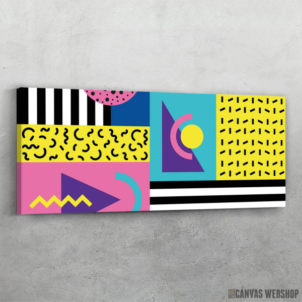 Slika Memphis kontura retro