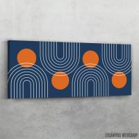 Slika Moderna geometrija sunce i duga