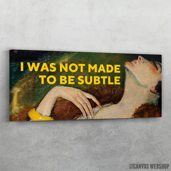 Slika Nisam napravljen da bih bio suptilan