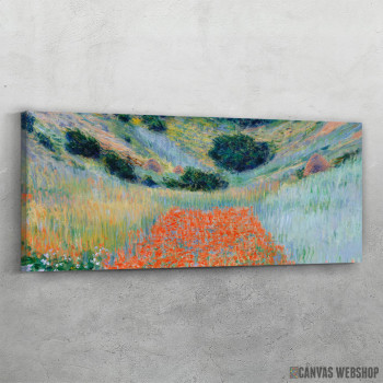 Slika Poppy field in a hollow near giverny claude monet