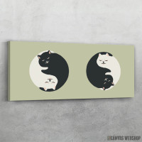 Slika Skrivena macka jin jang