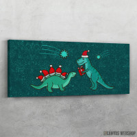 Slika Slatki dinosaurus sa poklonom