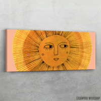 Slika Sunce crta zlatnu i roze