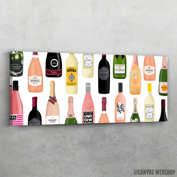 Slika Vino i sampanjac flase Slika Vino i sampanjac flase