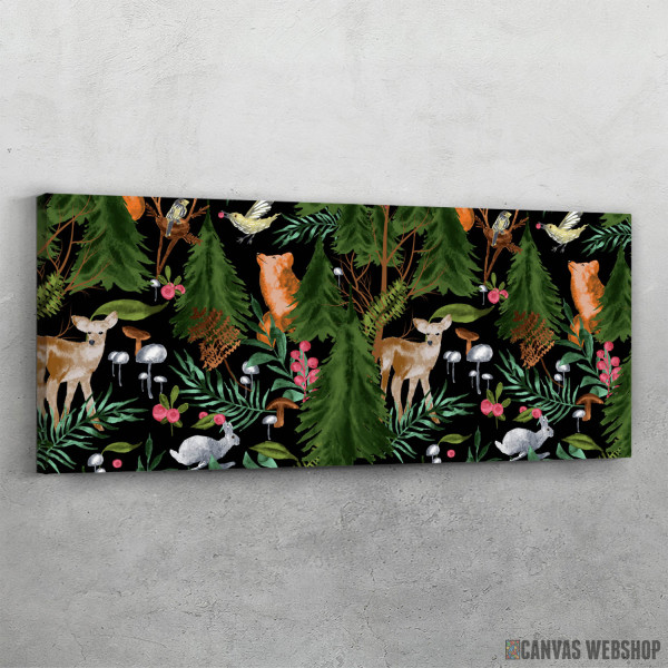 Slika Zima 2c suma i zivotinje