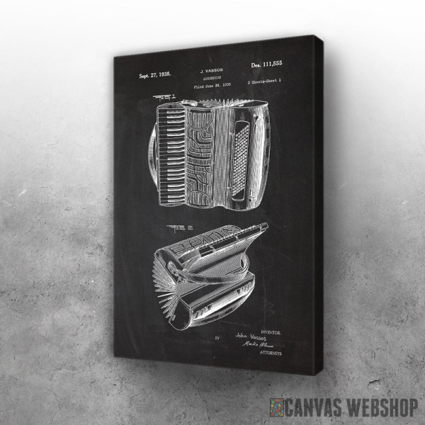 Slika 1938 Accordion - Patent Drawing