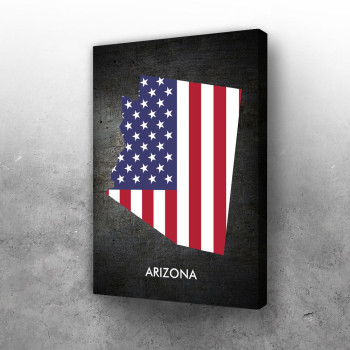 Arizona - mapa i zastava