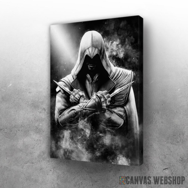Slika Assassins Creed crno belo