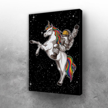 Astronaut Rides A Unicorn
